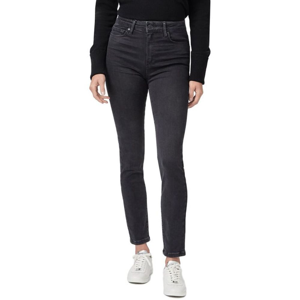 PAIGE High-Rise Skinny Jeans in Washed Black